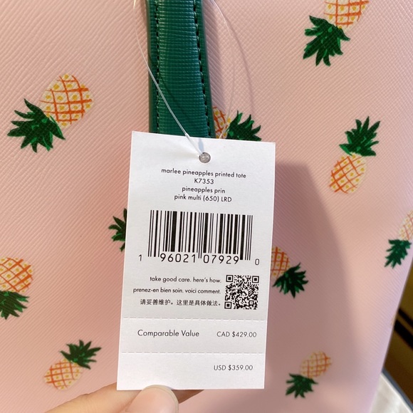 Kate Spade marlee pineapple tote - Picture 8 of 10